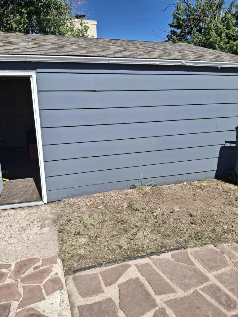 Cleared outdoor area after property cleanout in Colorado Springs
