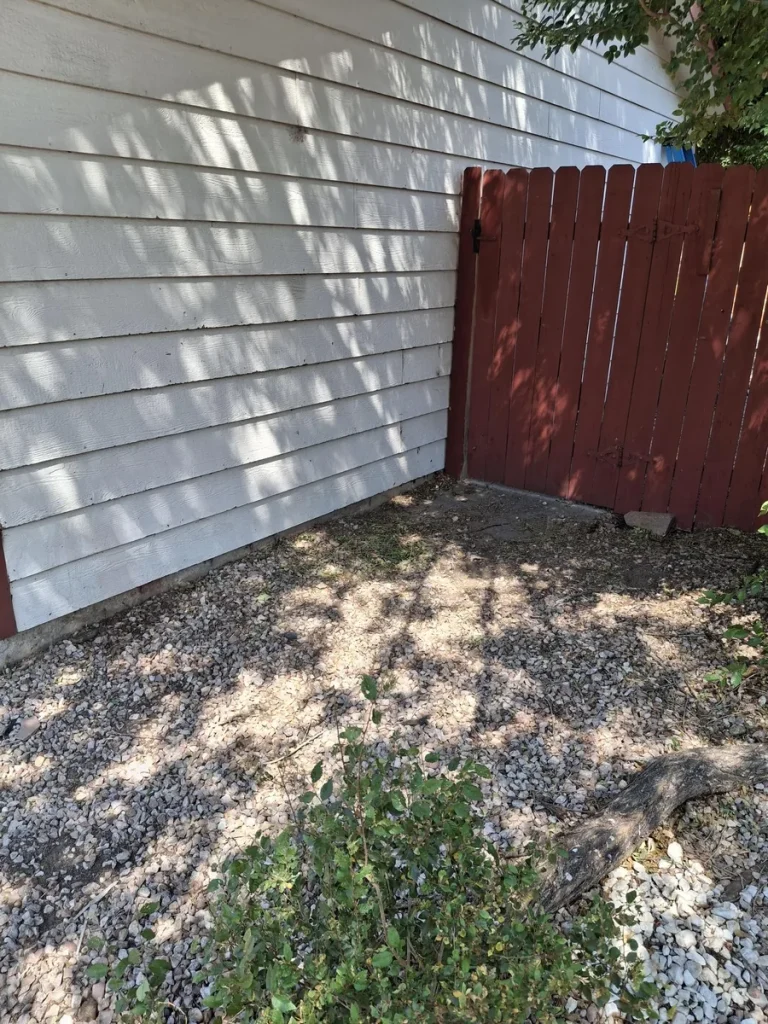 Cleared outdoor area after property cleanout in Colorado Springs