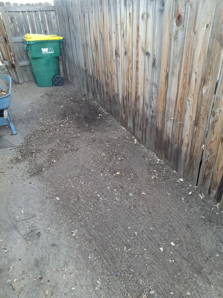 Yard cleared after branch and yard waste removal in Colorado Springs